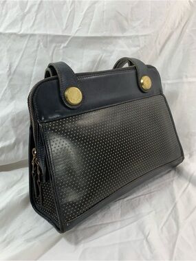 Vintage DOONEY & BOURKE black leather cabrio leather bag